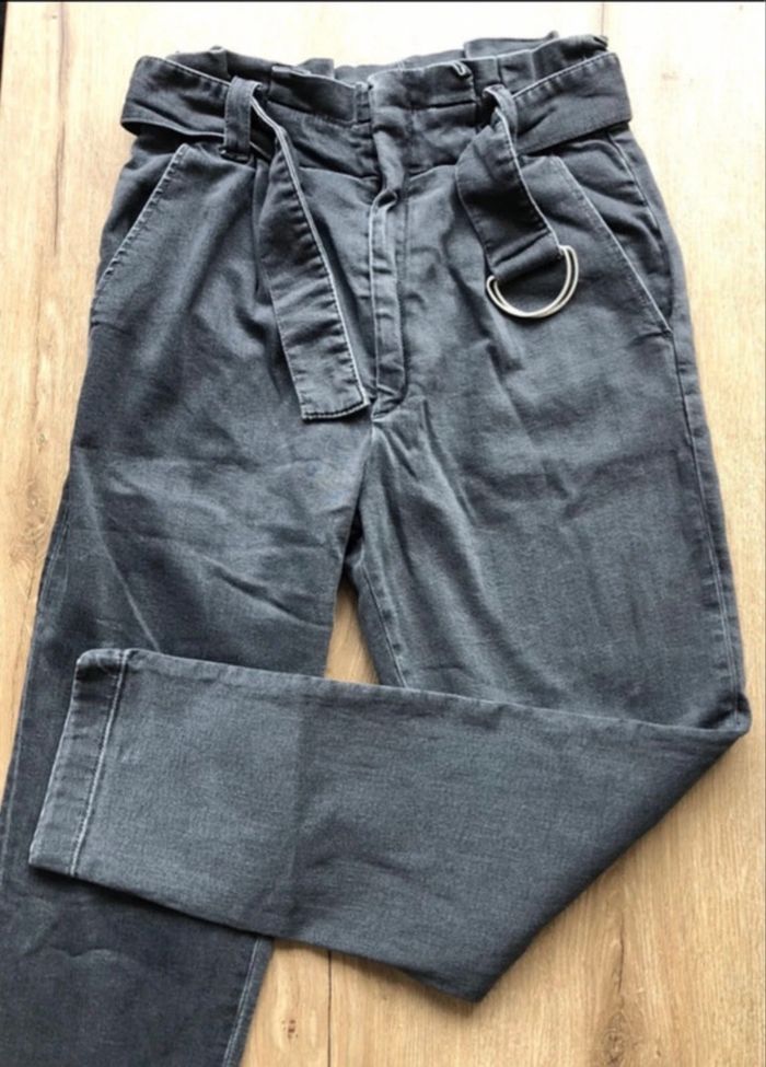 Jeans Reiko taille W27 Gris Anthracite Noir délavé comme neuf - photo numéro 7