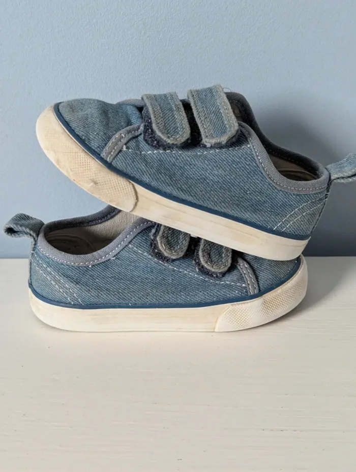 Basket a scratch effet jeans H&M 22 - photo numéro 5
