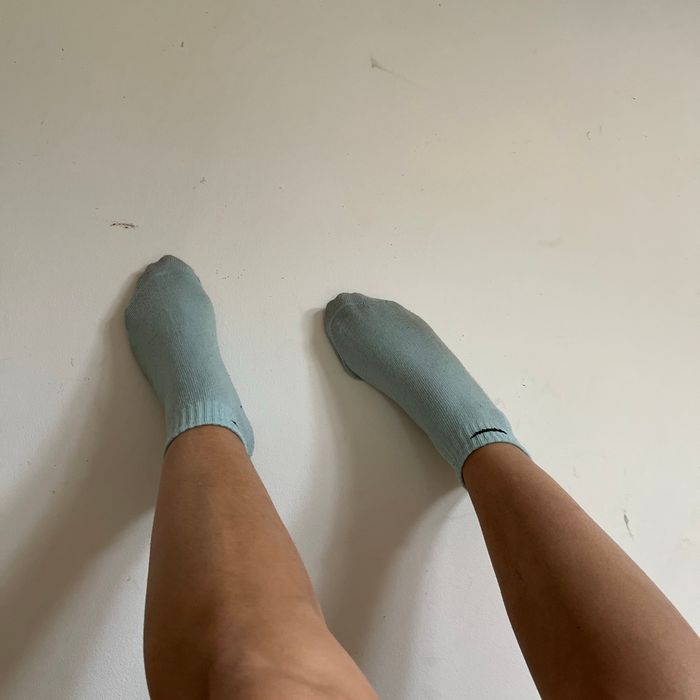 Chaussette bleu - photo numéro 2