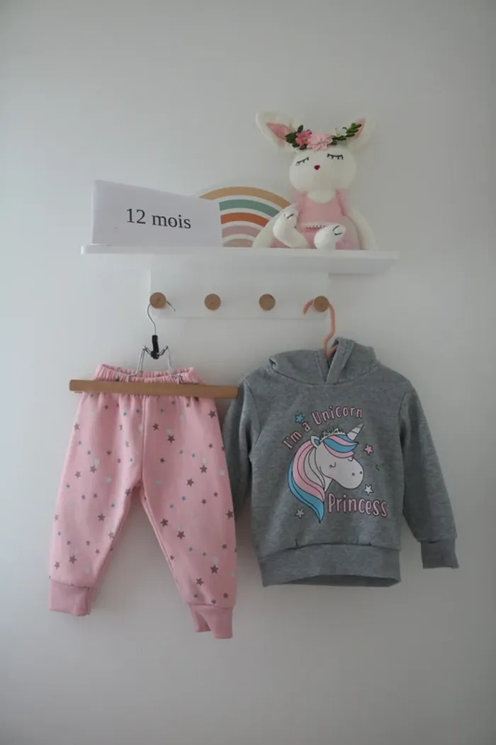 Ensemble hiver Barbouillage 12 mois