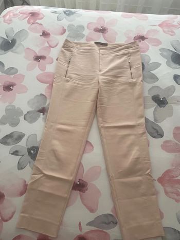 Pantalon droit rose pale Zara