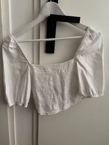 Blouse smockee blanche Primark t. 36 Comme neuve