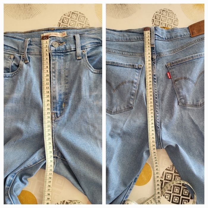 Levis Jean TFr40/TUS30-Modèle 724 High Rise Straight-Bleu-Coupe Droite & Taille Haute en TBE - photo numéro 5