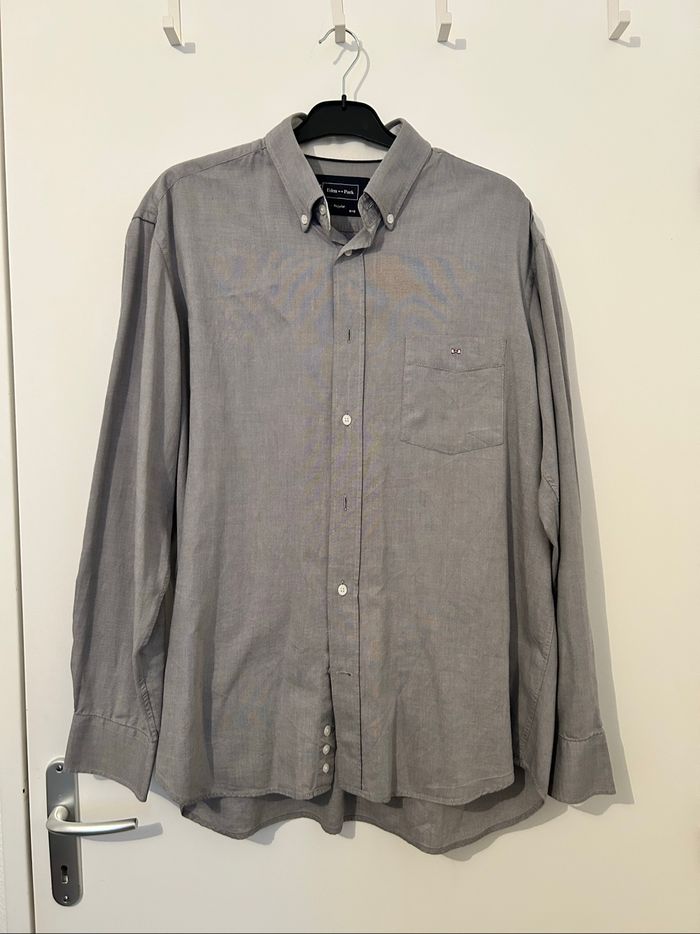 Chemise grise manches longues Eden Park XL