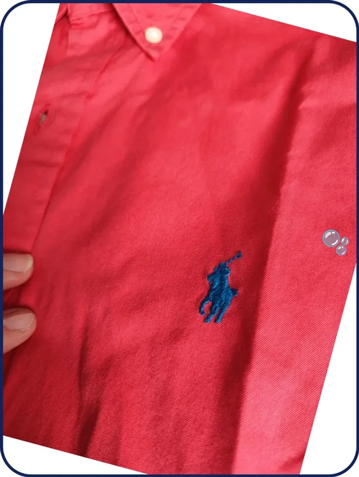 Chemise- homme- Ralph Lauren -rouge- S - photo numéro 9