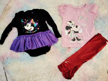 Lot ensemble Minnie 18/24 mois Disneyland body