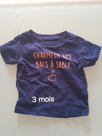 T-shirt bleu marine 3m