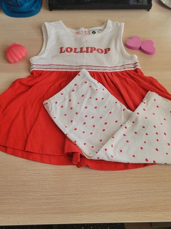 Ensemble tunique et legging court 36 mois