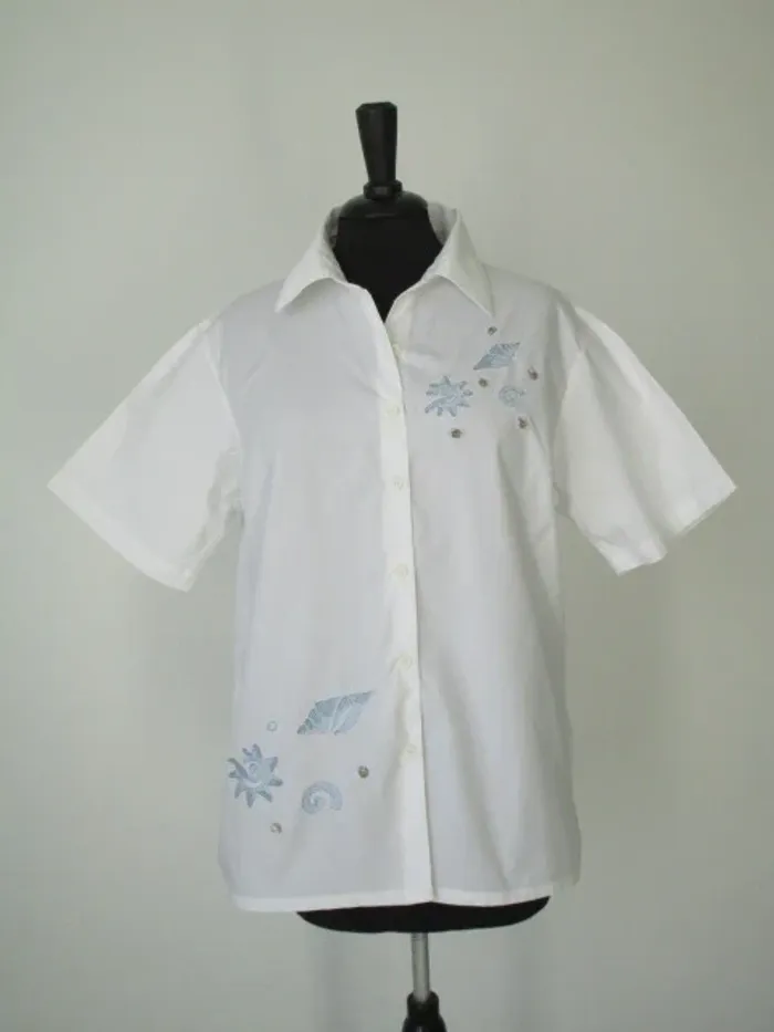 Chemise vintage coquillages 42 - photo numéro 2