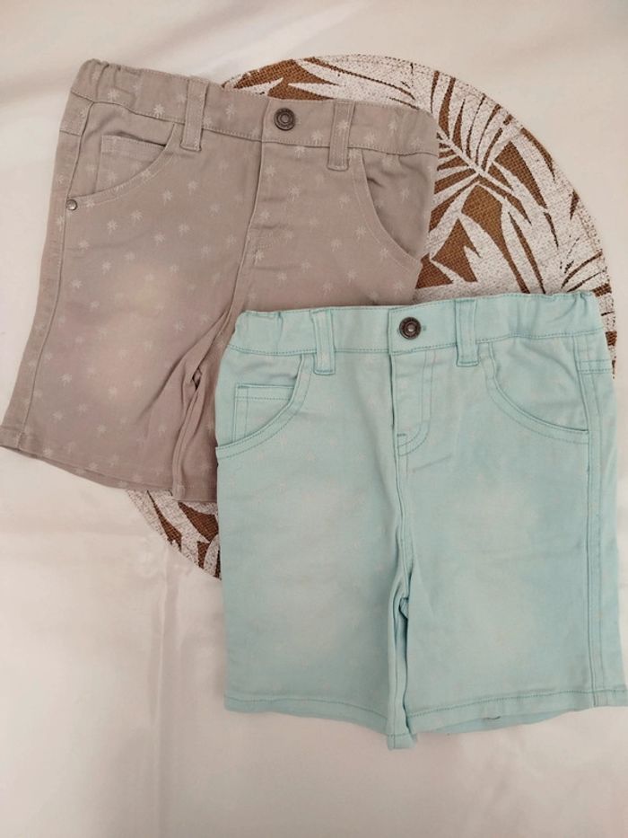 Lot 2 shorts 24 mois 86 cm Cadet Rousselle