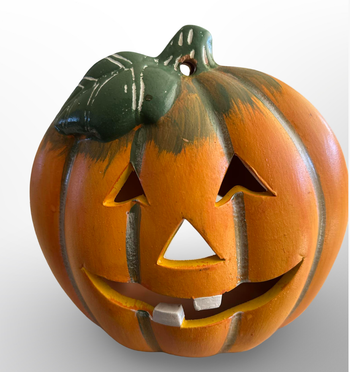 🤩 sublime photophore citrouille Halloween terre cuite état top à suspendre H 20 cm L 22 cm P 10 cm