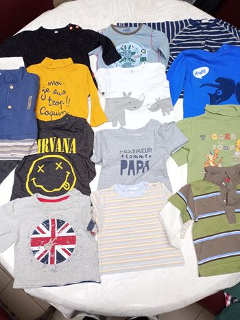 Lot hauts bébé garçon
