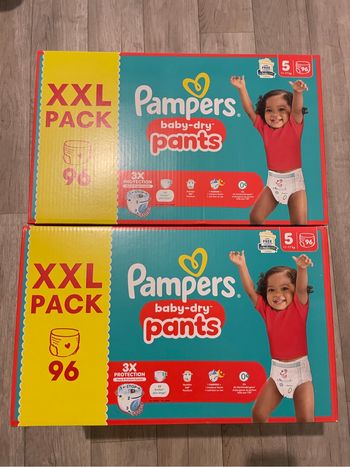 Mega pack de 192 couches pampers baby dry taille 5 neuf