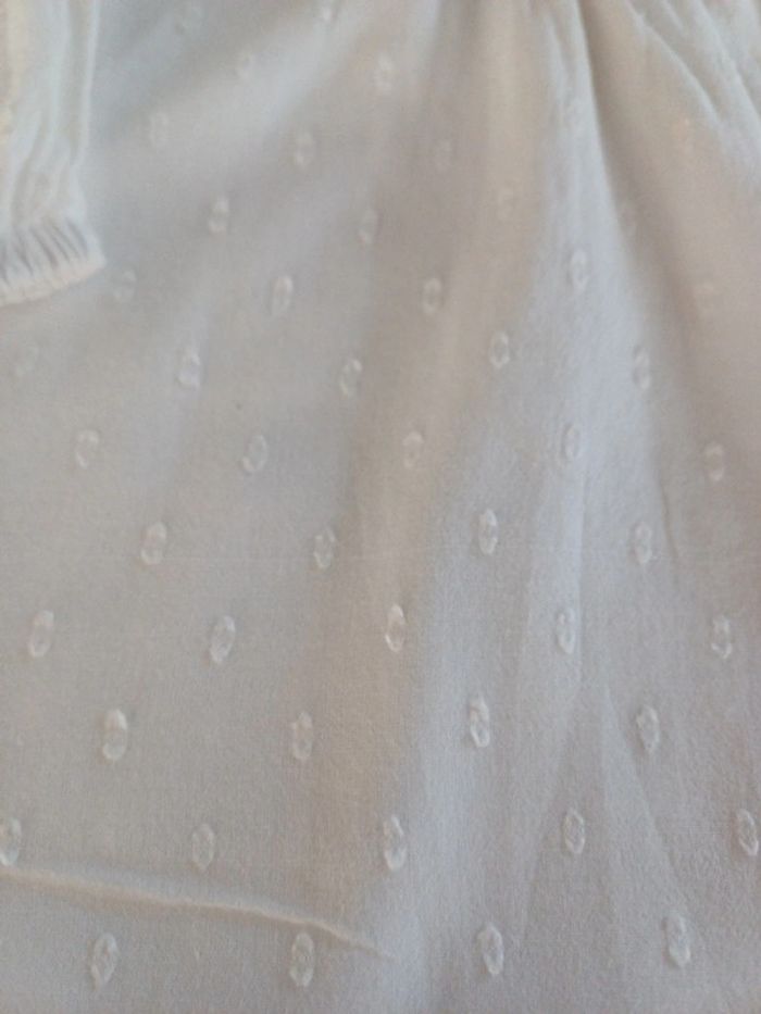 Blouse blanche 36m broderie - photo numéro 2