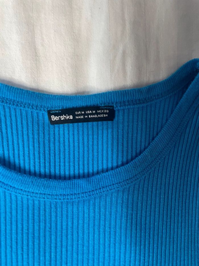 Robe bershka bleu azur - photo numéro 4