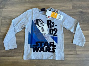 T-shirt ML Star Wars gris clair 4 ans