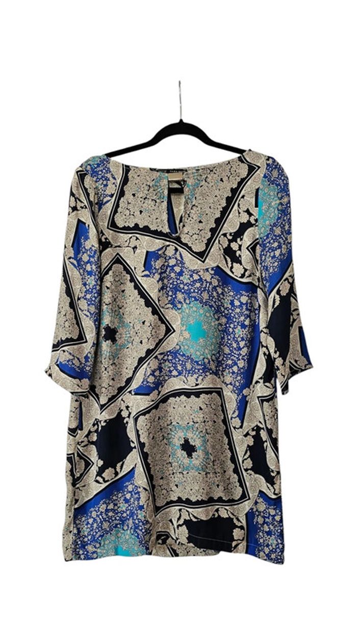 robe mini Zara Basic bleu taille M - photo numéro 2