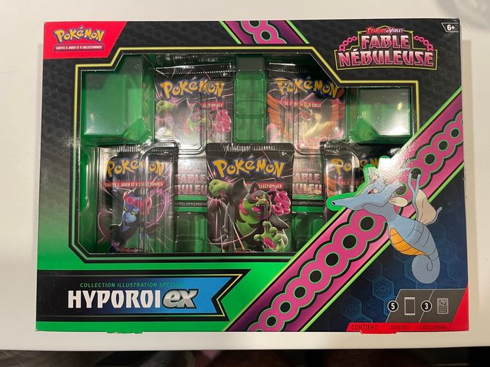 Pokémon lot 3 coffrets Hyporoi EX fable nébuleuse 6.5 sans promo - photo numéro 3
