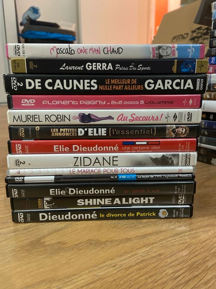 Lot de 13 DVD sur les thèmes spectacles, concerts et documentaires