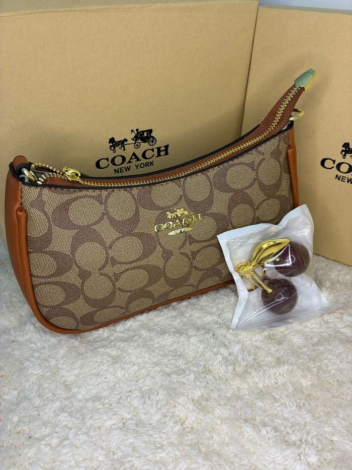 Petite Pochette Coach Signature Canvas