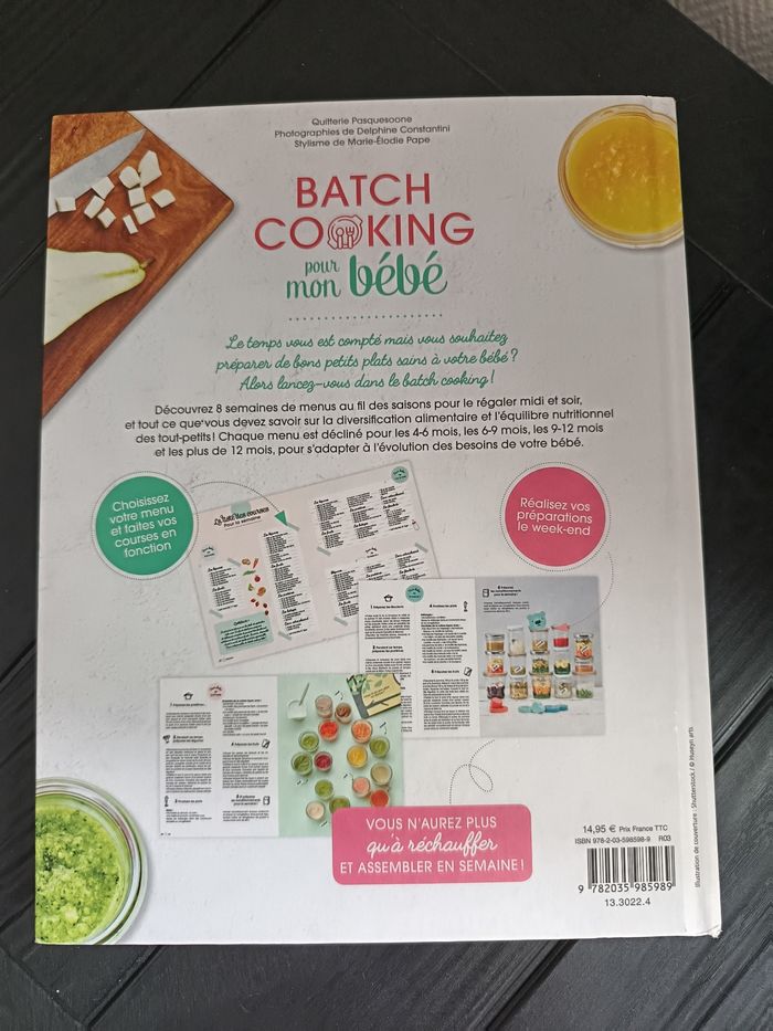 Livre batch cooking pour Mon bébé - photo numéro 2