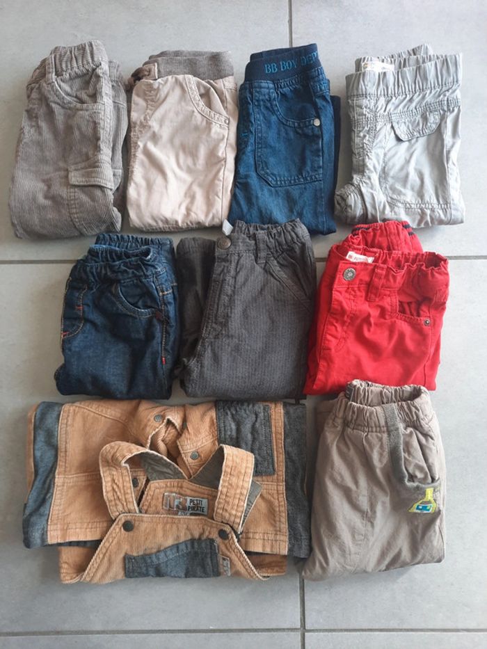 Lot de pantalons 12 mois hiver garçon