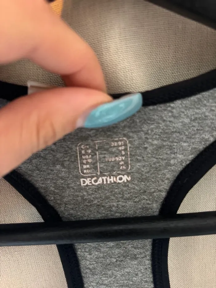 Débardeur de sport gris Domyos - photo numéro 3