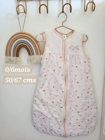 🌸Gigoteuse chaude 0-6 mois 50 / 67 cms bébé fille orchestra My First day 🌺