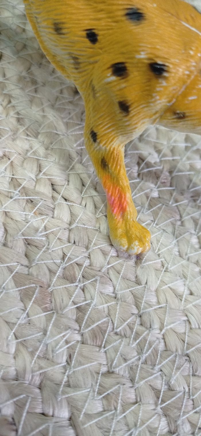 Jouet vintage, figurine guépard, cheetah, marque TM, satisfaisant - photo numéro 4