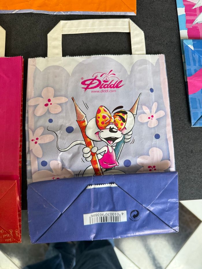 Cinq. Sacs cadeaux Diddl - photo numéro 10