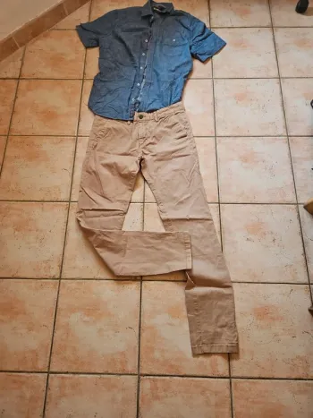 Pantalon Zara + chemise Mango