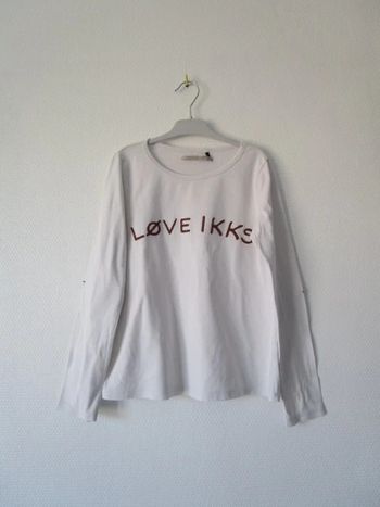 T-shirt blanc IKKS 10 ans