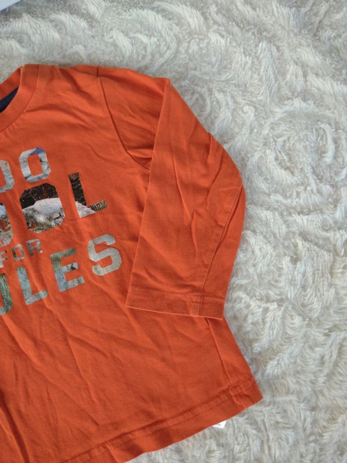 Tee shirt chemise manches longues Garçon 12/18 mois Too cool for rules Mexx 100% coton - photo numéro 4
