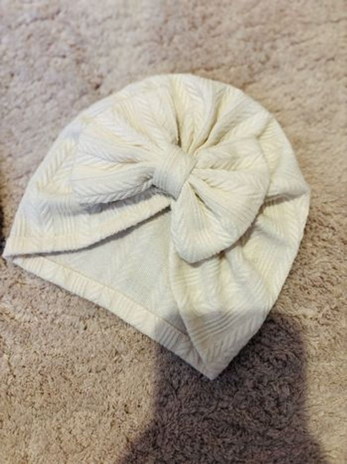 Lot de 2 turbans / chapeau avec nœud papillon - photo numéro 4