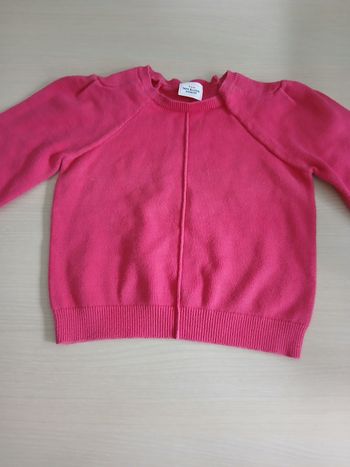 Pull fille en coton couleur fushia taille 2 ans marque tape a l oeil