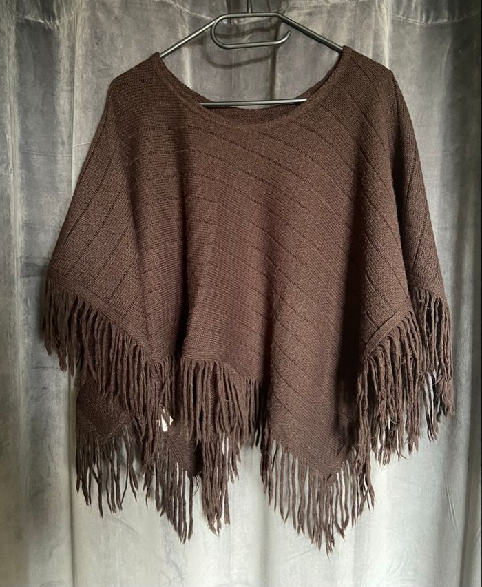 Poncho / Cape avec franges - photo numéro 4