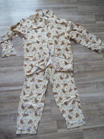 Pyjama flanelle jaune oursons Country Nuit 14 ans