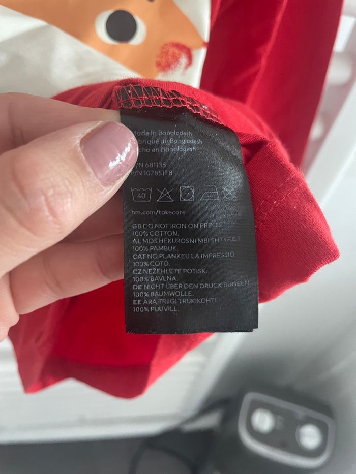 Teeshirt manche longue Noël / Christmas - H&M - 8 ans - photo numéro 3