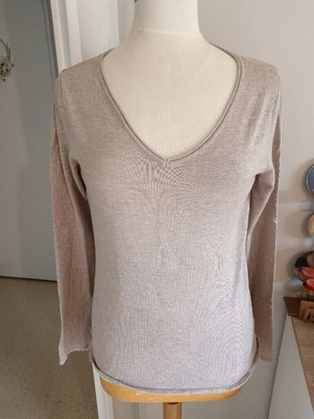 Pull M mi saison beige M