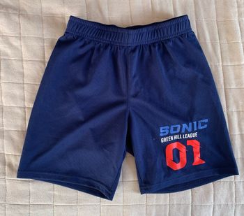 Short bleu H&M Sonic 6/8 ans