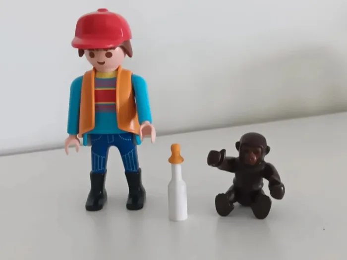 Soigneur avec singe playmobil - photo numéro 4