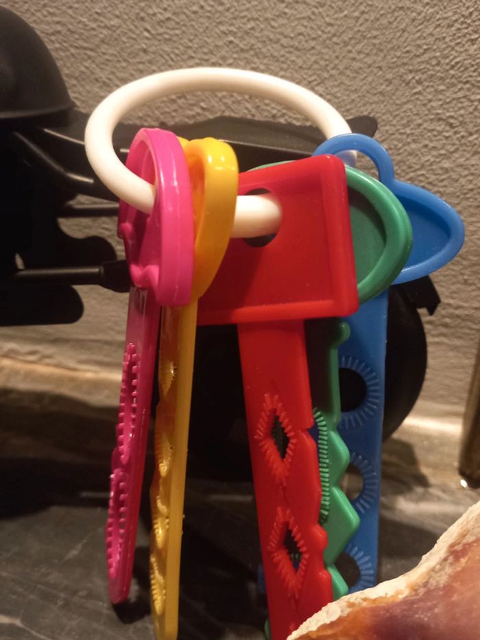 2 Jeux de clé bébé, hochets et anneaux - photo numéro 4