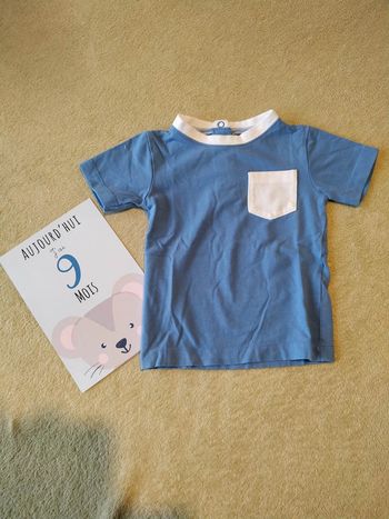 T-shirt manches courtes 9 mois