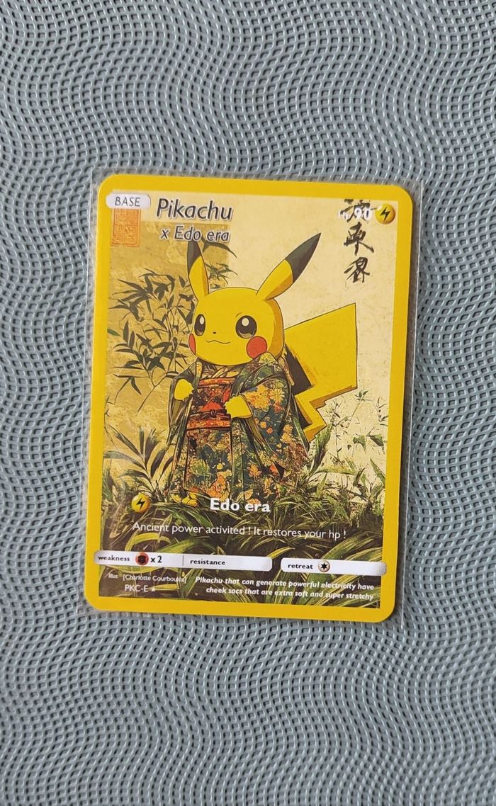 Carte pokémon Pikachu japon