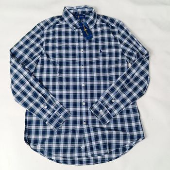 Chemise a Carreaux Ralph Lauren Pour Enfant Taille L 14-16 ans Avec Étiquette