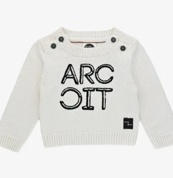 Pull 6 mois en coton et laine Sproet & Sprout