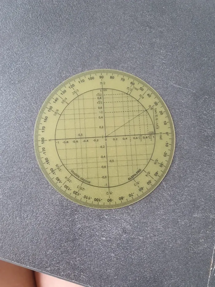 Cercle trigonométrique - photo numéro 2