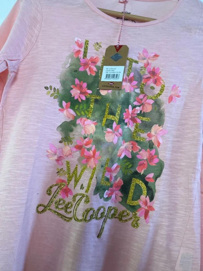 Tee shirt T-shirt Lee Cooper, taille 16 ans, neuf - photo numéro 3