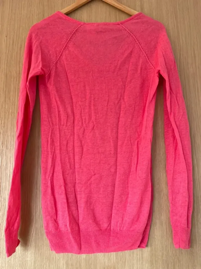 Pull léger framboise soft grey 34-36 - photo numéro 3