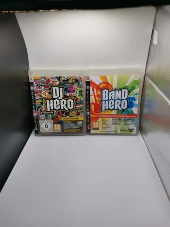 Jeux ps3 lot 2 jeux dj hero + band hero